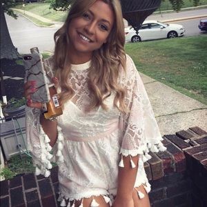 Shop Hopes Lace Romper (worn once, like new)